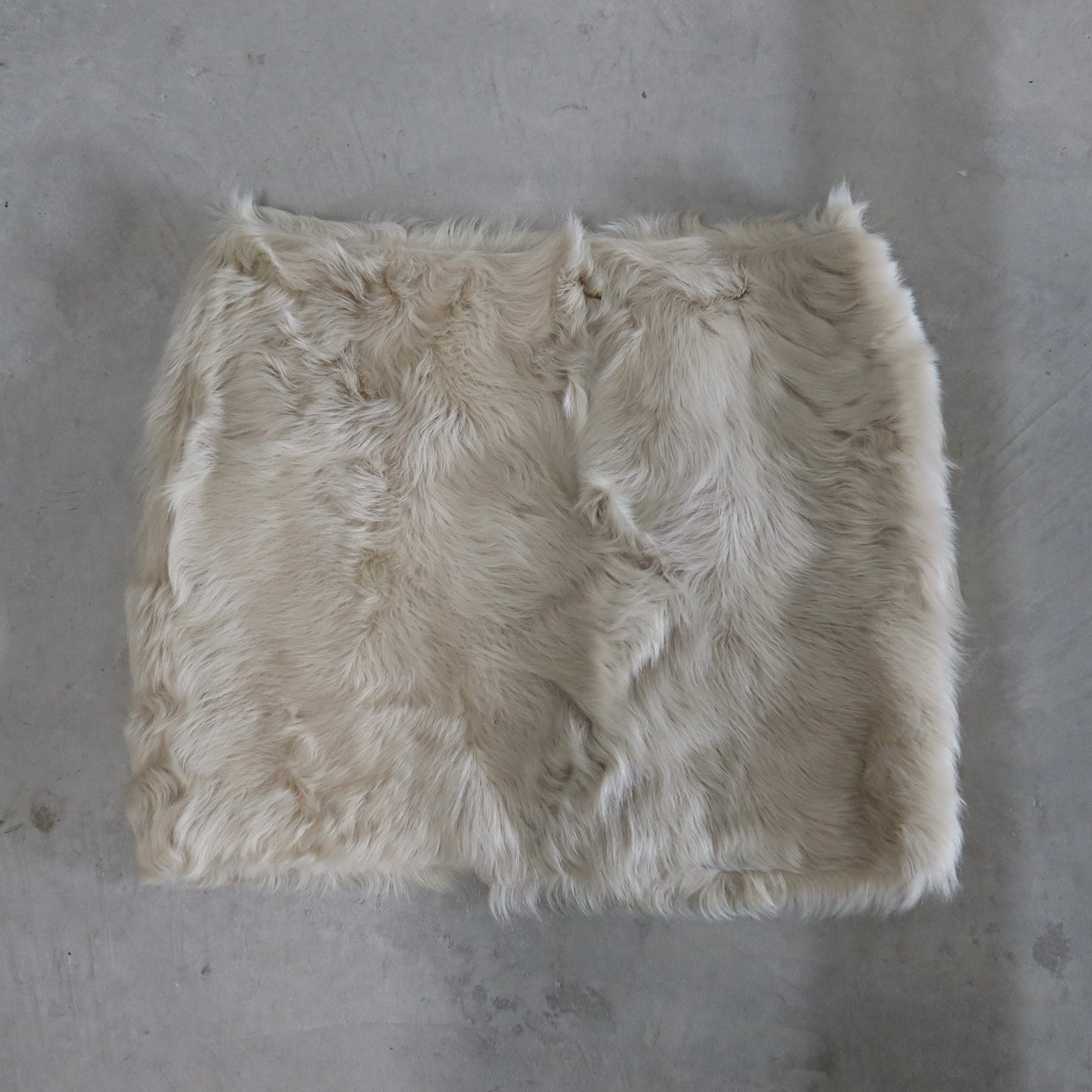 Vintage Shearling Mini Skirt