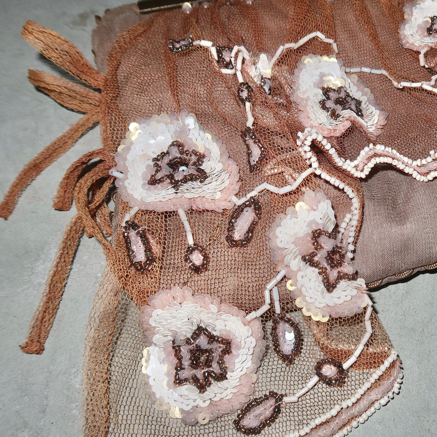 Jamin Puech Floral Curtain Bag