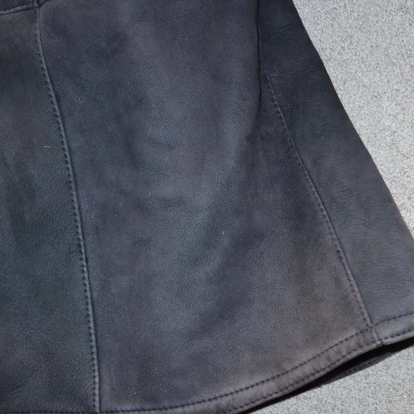 Bruno Magli Shearling Cape Coat