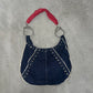 Cuffz Rare Studded Denim Double Cuff Tote