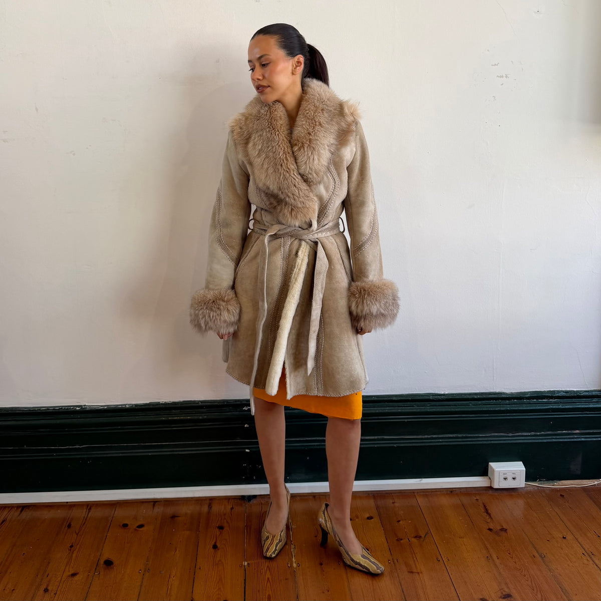 Vintage Shearling and Fur Coat