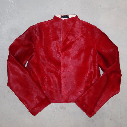 Marni Red Cowhide Jacket