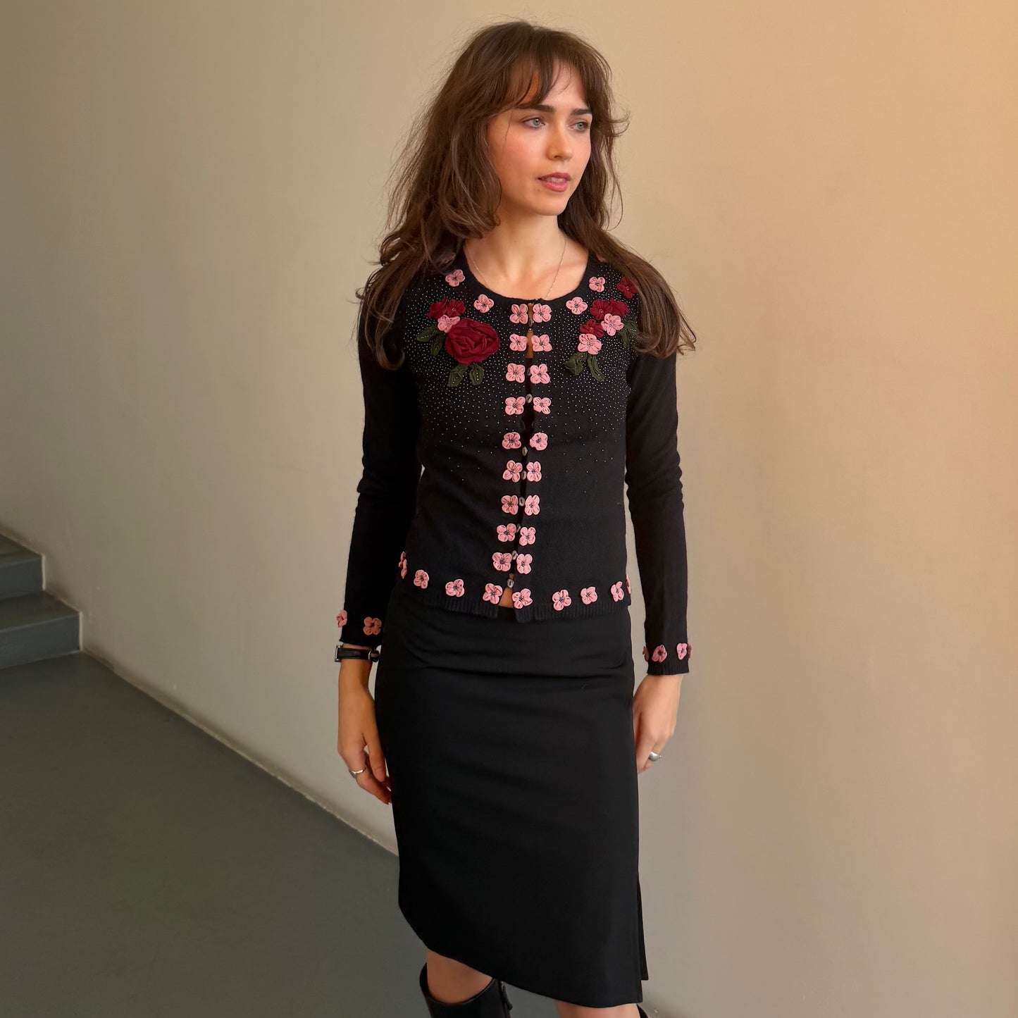 Moschino Floral Cardigan