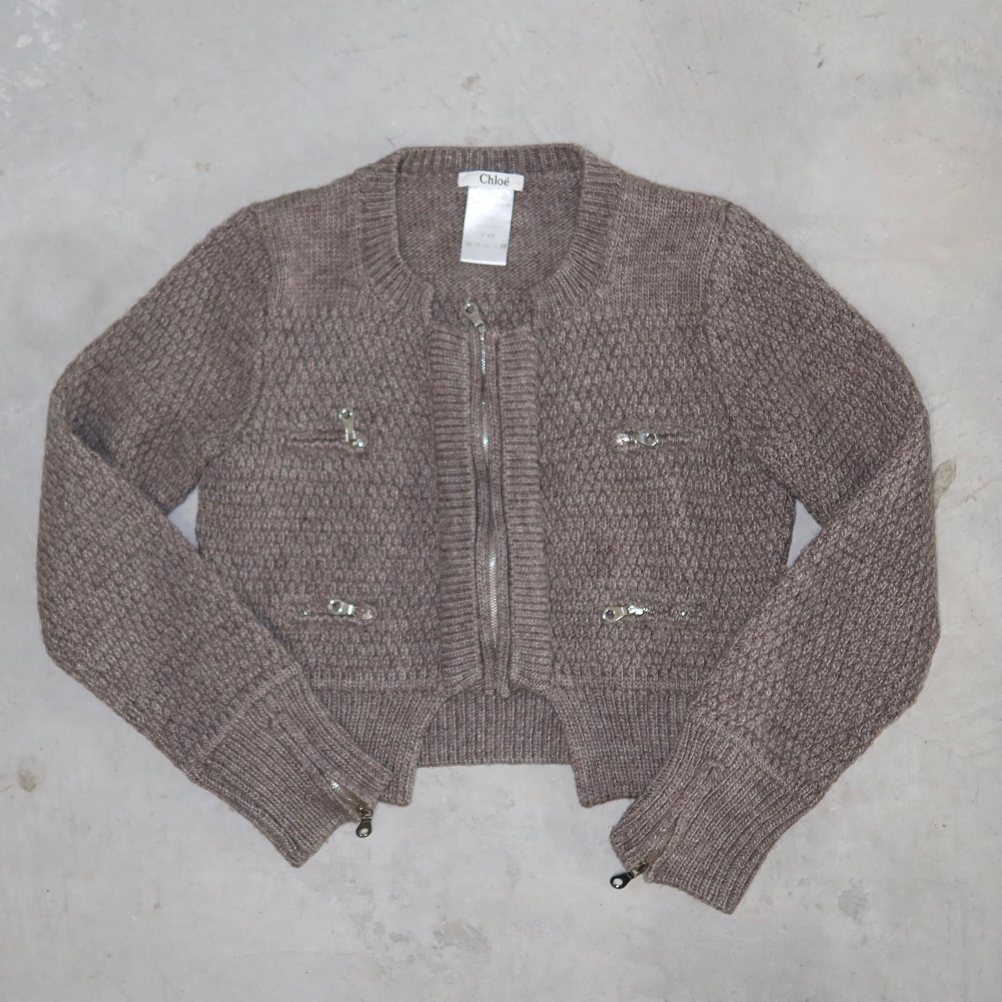 Choé AW2006 Brown Knit Cardigan