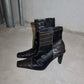 Gianmarco Lorenzi Cowhide and Crocodile Boots (36.5)