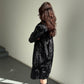 Marni Muskrat and Lamb 1/2 Sleeve Fur Coat