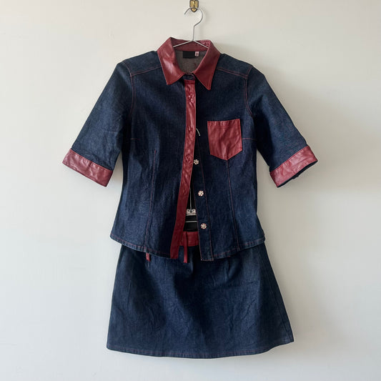 D&G Denim Two Piece Set