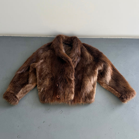 Vintage Men’s Beaver Fur Bomber