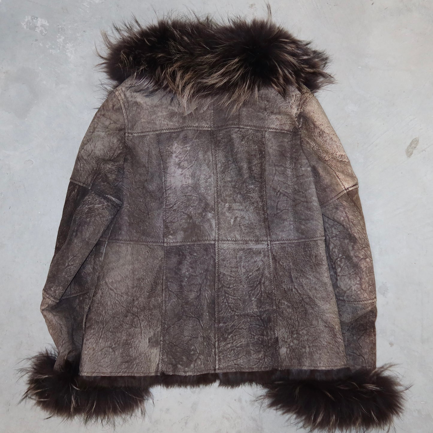 Vintage Leather and Fur Jacket