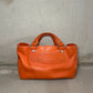 Celine Orange Leather Boogie Bag