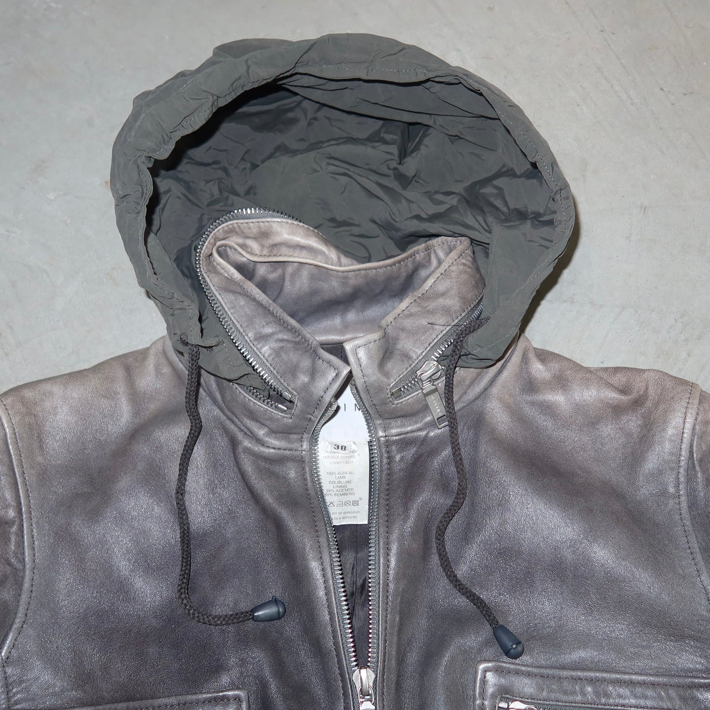 Celine Grey Leather Jacket