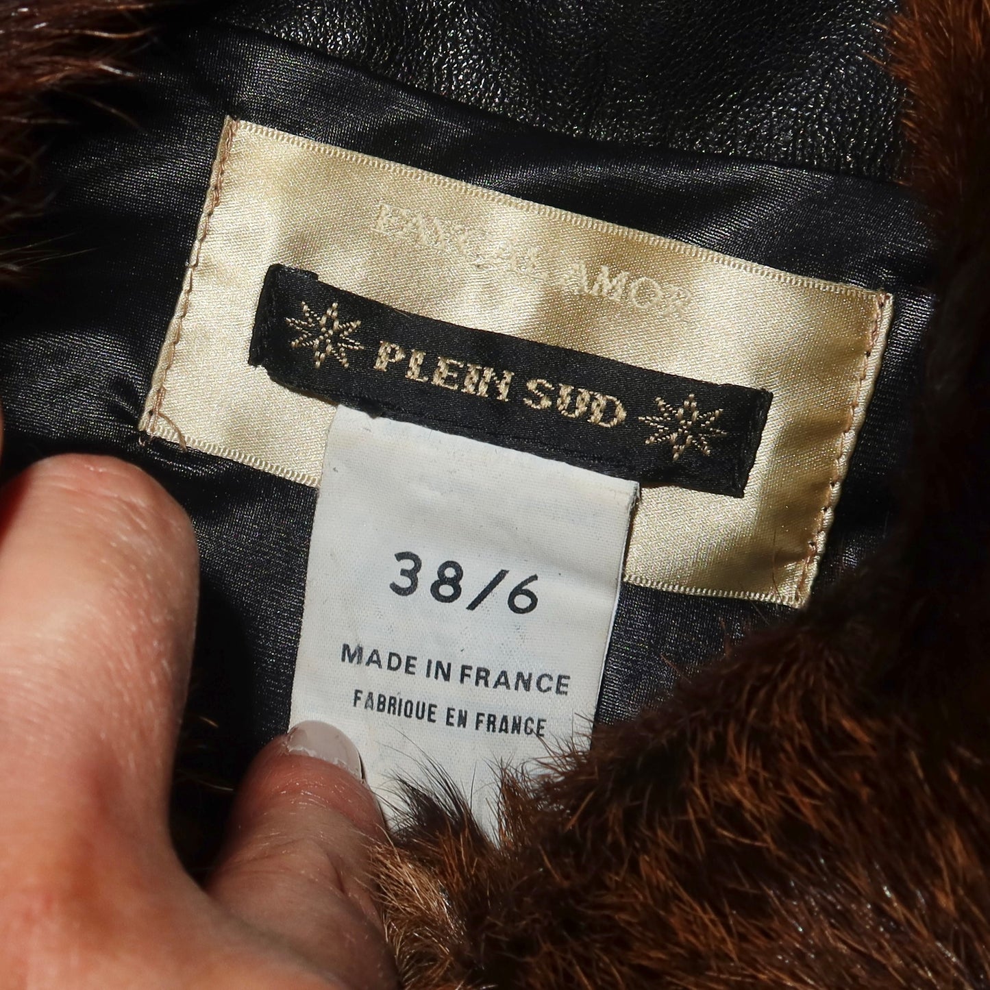 Plein Sud Goat Fur Leather Jacket