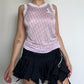 Dior Pink Trotter Print SS2004 Knit Vest/Tunic