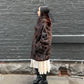 Vintage Dark Brown Real Fur Coat