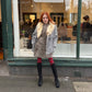 Vintage Blue Lamb and Fox Fur Coat