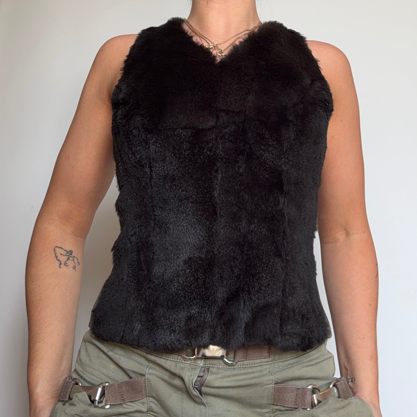 Pellessimo Rabbit Fur Leather Vest