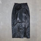 Norma Kamali Leather Skirt