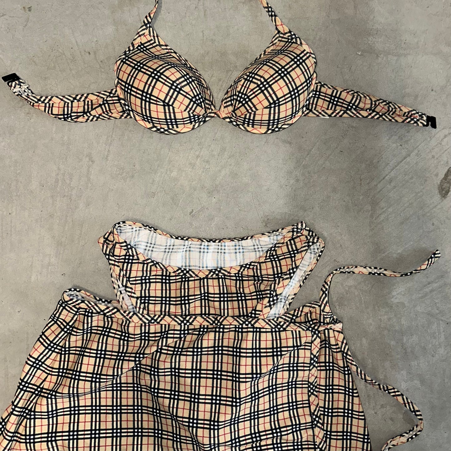 Burberry Nova Check Three Piece with Wrap Skirt