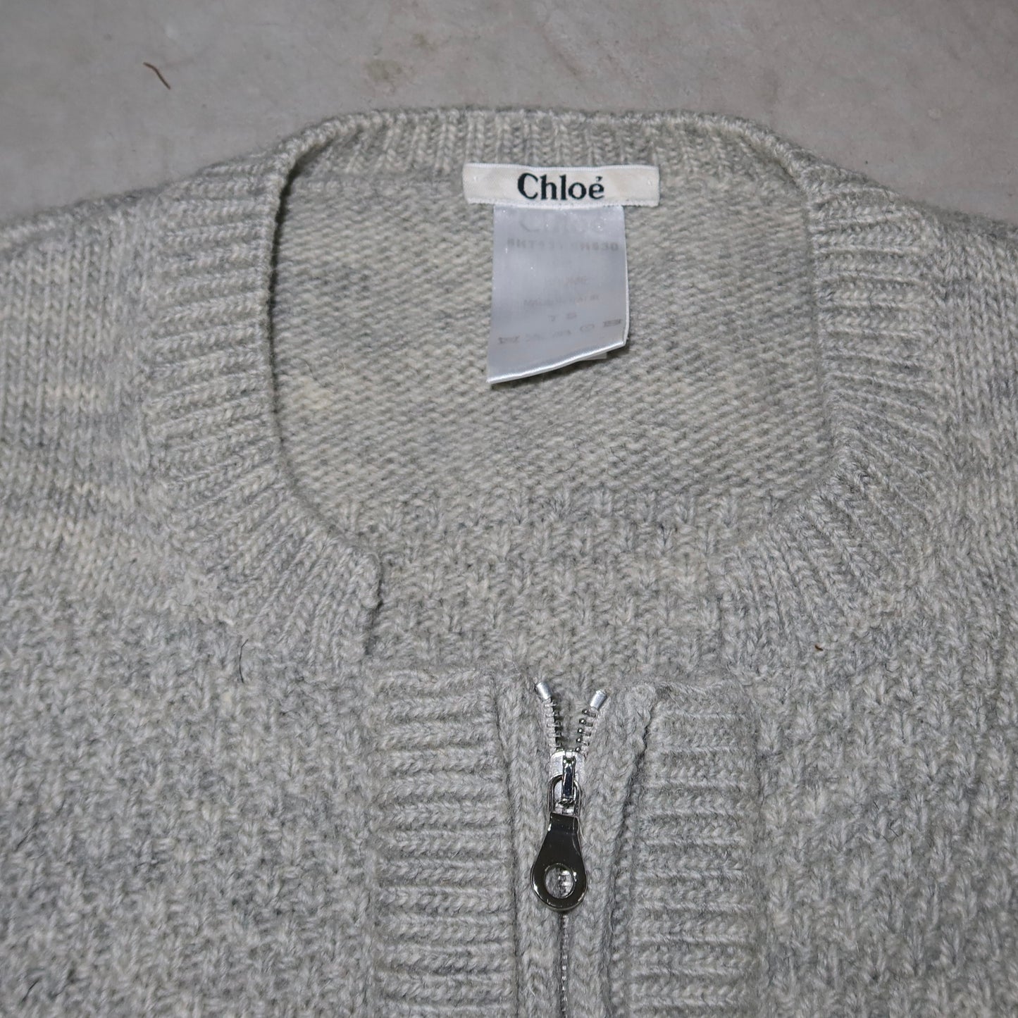 Chloé AW2006 Grey Knit Cardigan