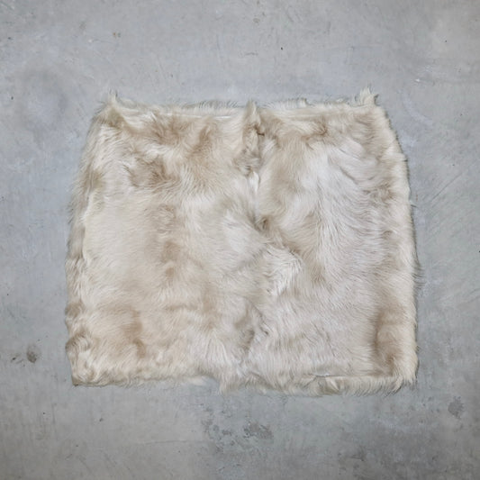 Vintage Shearling Mini Skirt