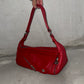 Sonia Rykiel Rare Red Leather Biker Bag