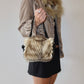 Paolo Masi Patent Mink Fur Mini Bag