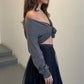 Marni Grey Cotton Cardigan