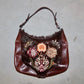 Valentino Embroidered Fur Bag