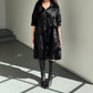 Marni Muskrat and Lamb 1/2 Sleeve Fur Coat