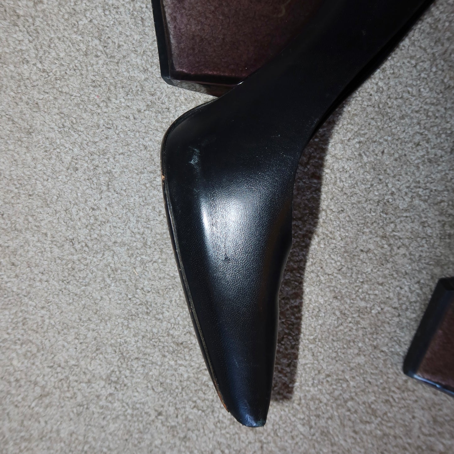 Celine Leather and Perspex Heels (40)