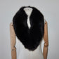 Vintage Black Real Fur Collar