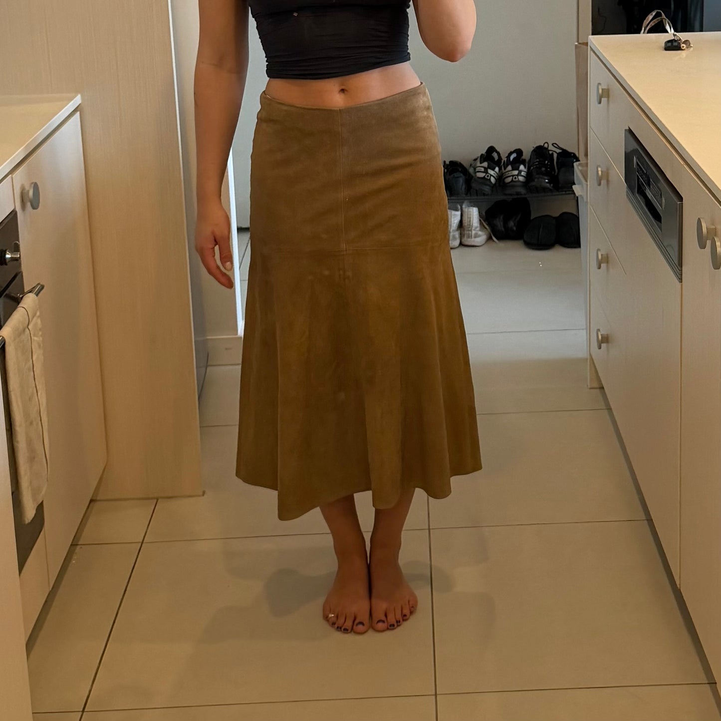 Loewe Suede Skirt