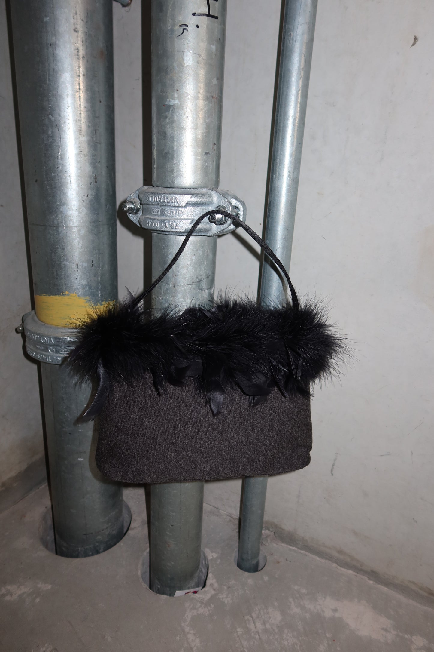 Moschino Feather Trim Bag