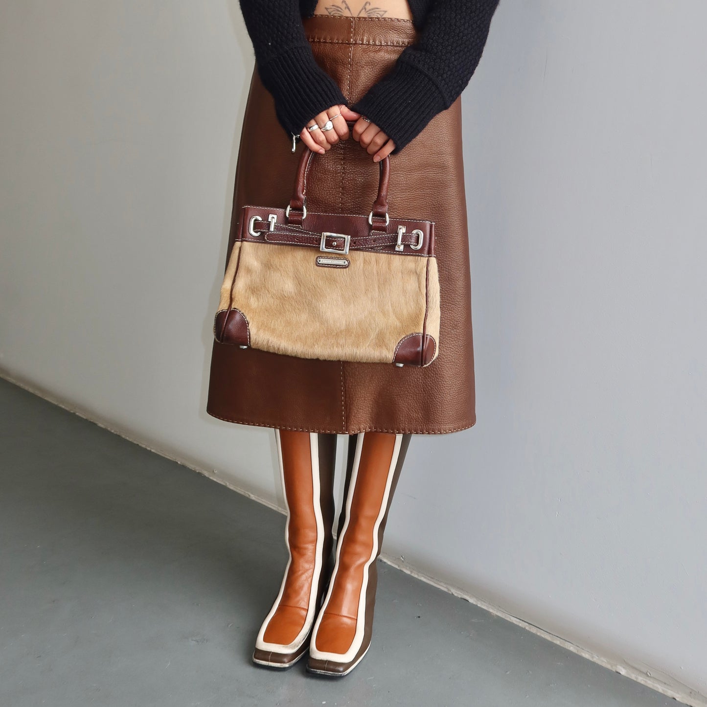 Ralph Lauren Cowhide Mini Tote