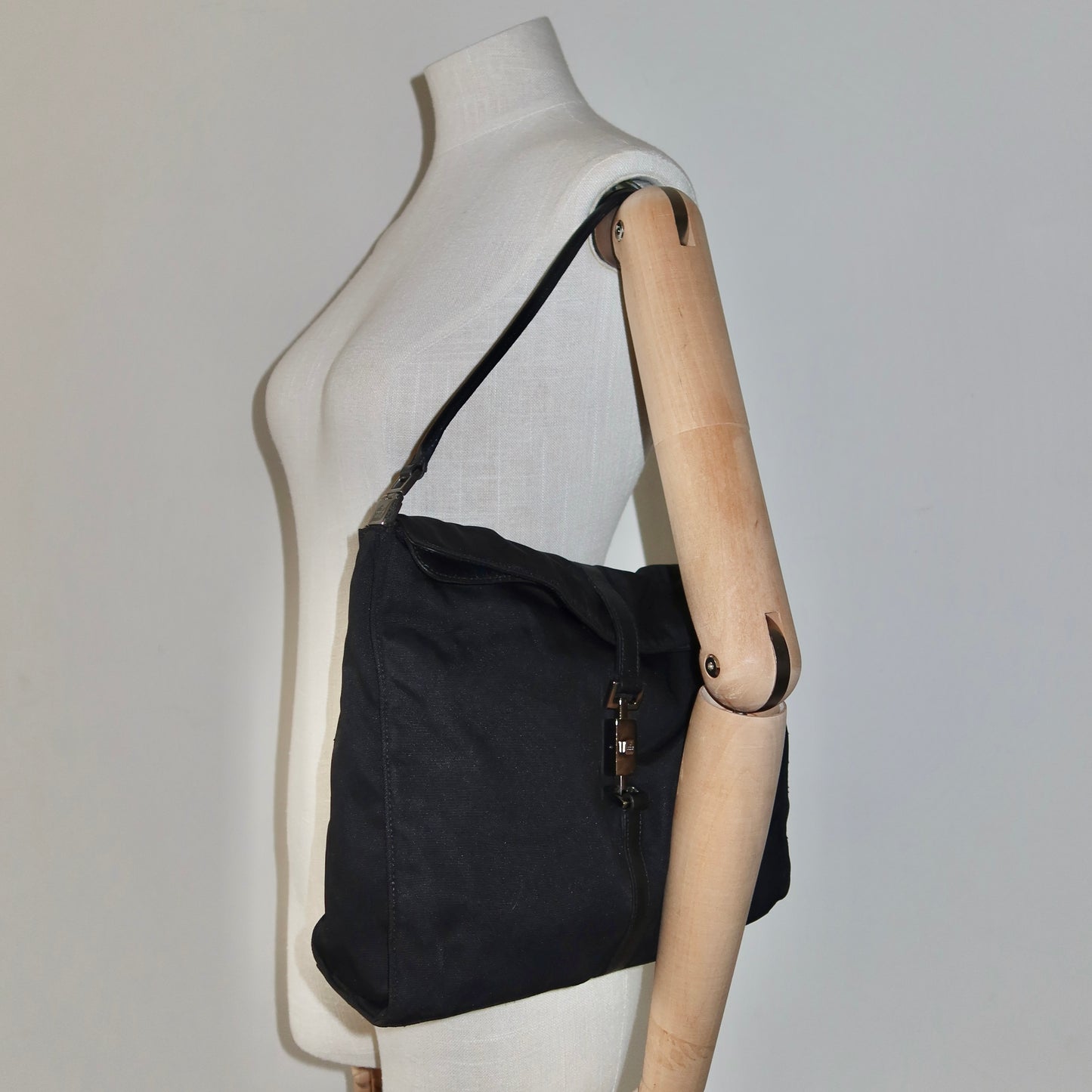 Gucci Nylon Square Jackie Bag