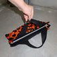 Vintage Orange Spotted Cowhide Bag