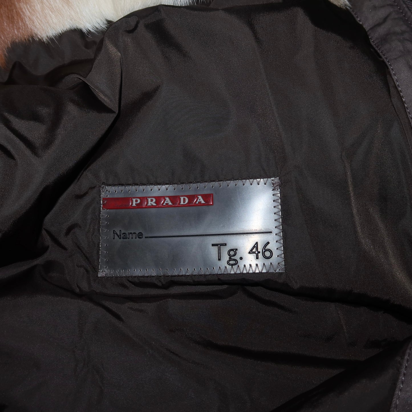 Prada Sport Goat Fur Lined Coat