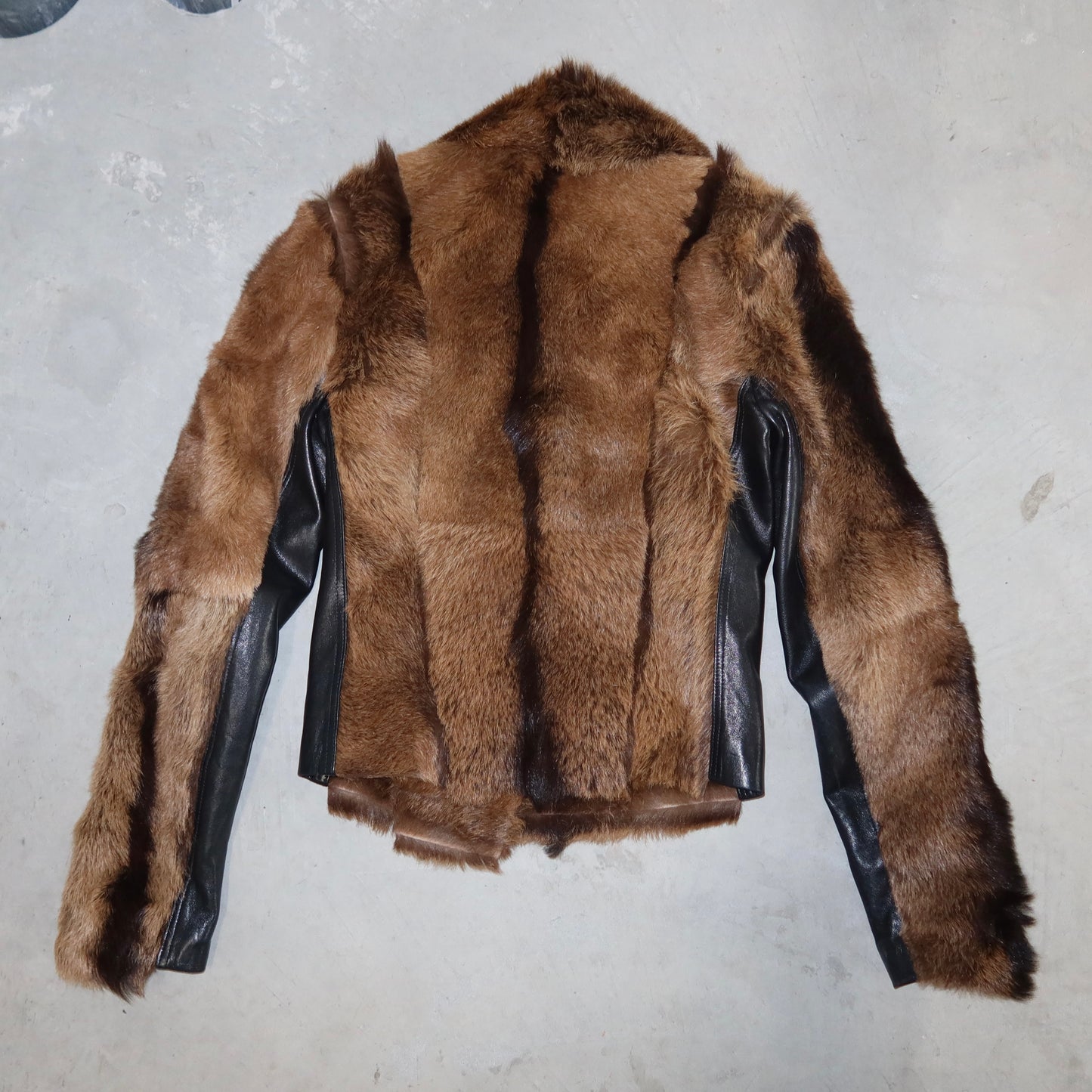 Plein Sud Goat Fur Leather Jacket