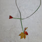 Prada AW1999 Leather Leaf Necklace
