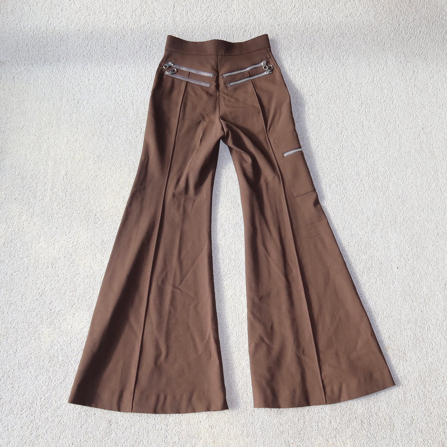 Chloé AW2018 Brown Zipper Pants