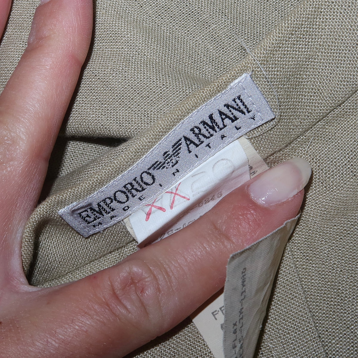 Emporio Armani 90’s Linen Pencil Skirt