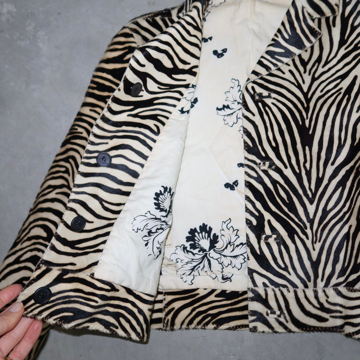 Marni Cowhide Zebra Print Jacket