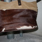 Miu Miu Cowhide and Corduroy Tote