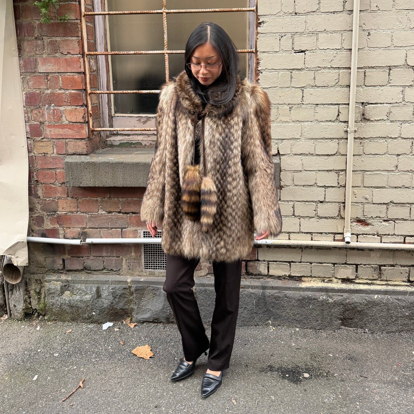 Vintage Raccoon Fur Coat