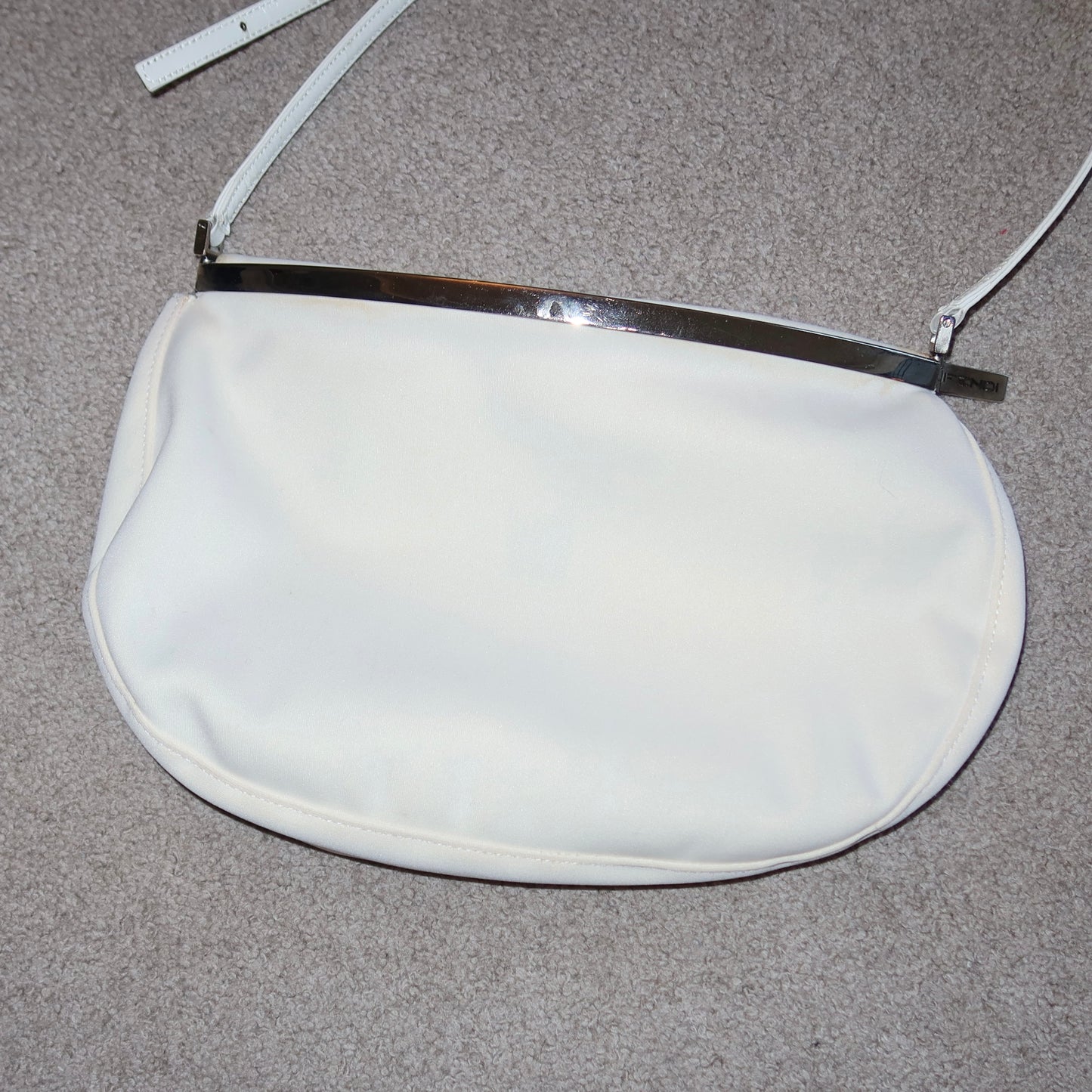 Fendi White Shoulder Bag
