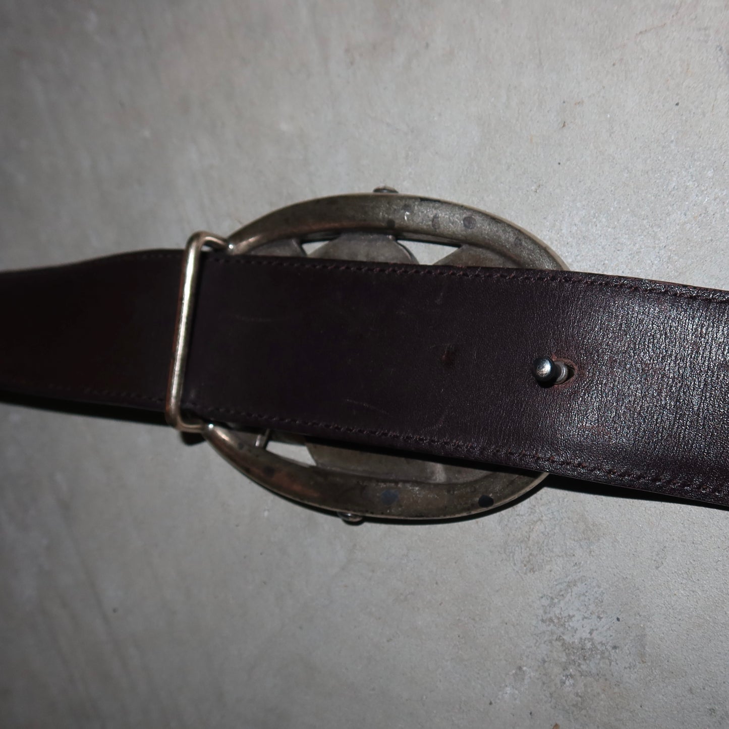 YSL AW2003 Brown Leather Belt (Unisex)