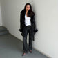 Vintage Fur Lined Leather Coat