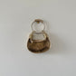 Chloe Mini Gold Sequin and Silk Bracelet Bag