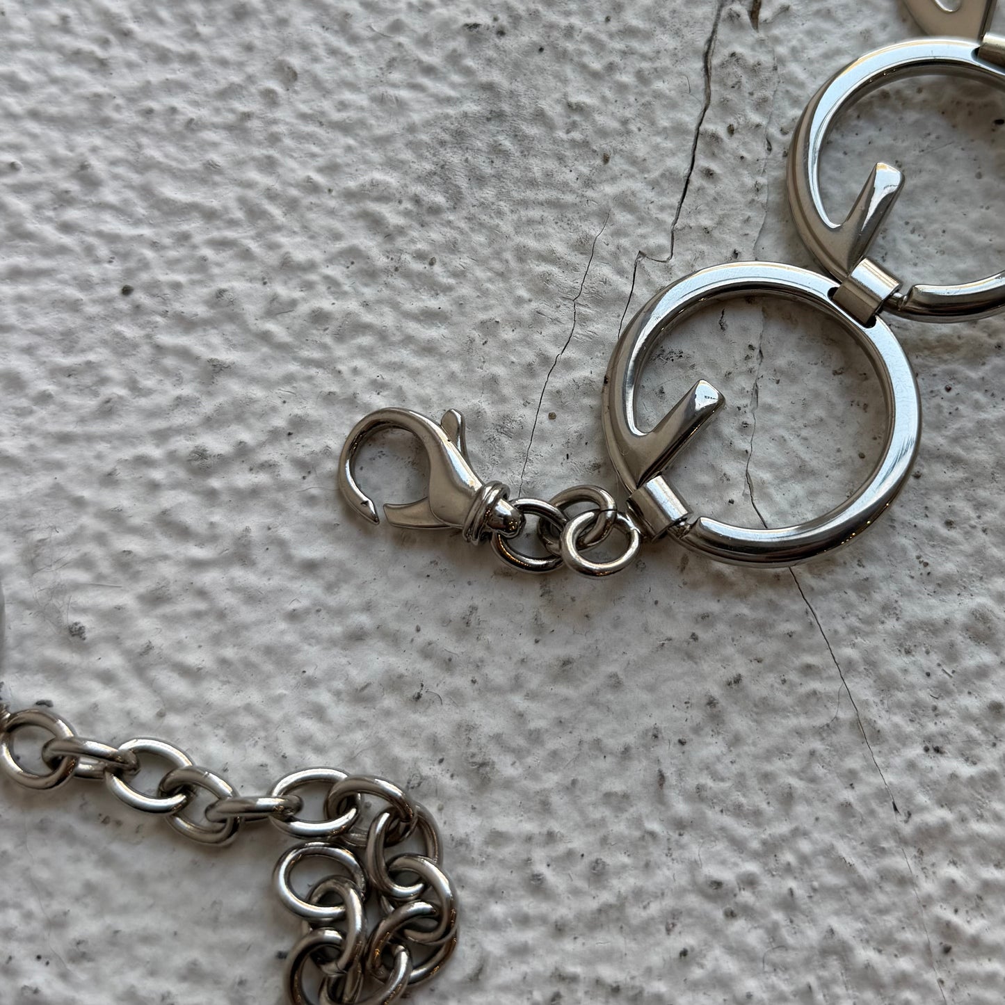 Gucci 90's Silver Chain Belt