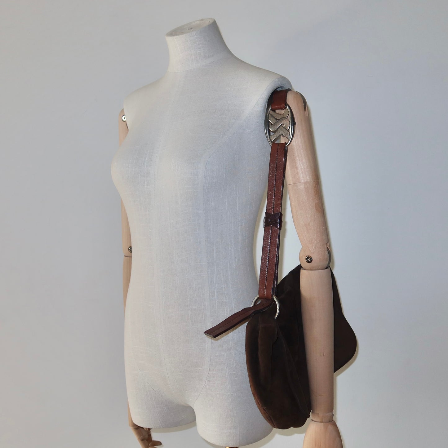 YSL AW2003 Brown Suede Bag